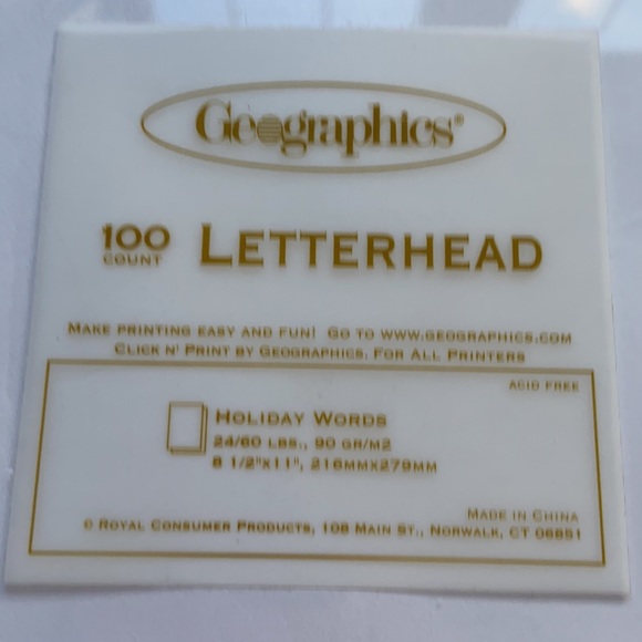 HOLIDAY CHRISTMAS COMPUTER PAPER NEW 3 lbs - Picture 5 of 7